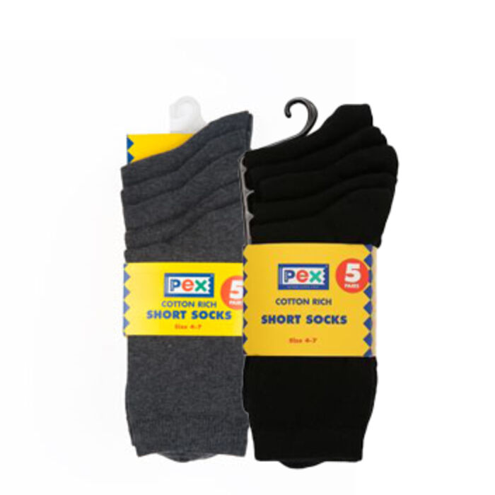 Short Socks Grey/Black  Thumbnail
